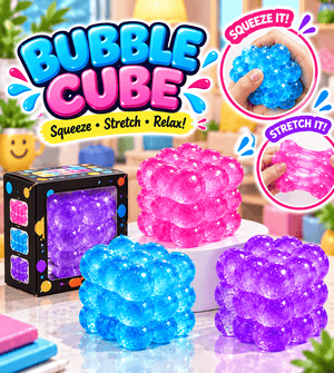 Bubble Cube Squishy Toy – Stretchable & Squeeze Sensory Toy for Kids | Fun Gift