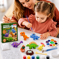 PALOGU Dinosaur Mould & Paint Kit – DIY Plaster Toys for Kids Ages 6+ | 6 Dinosaurs + Magnets