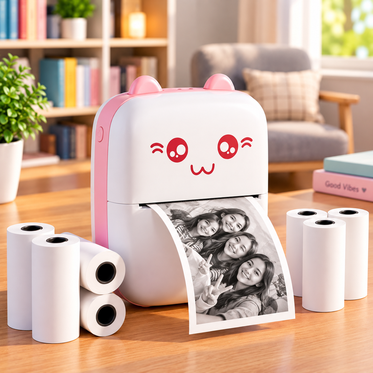 Mini Portable Thermal Printer – Bluetooth Wireless Pocket Printer for Notes, Photos & To-Do Lists