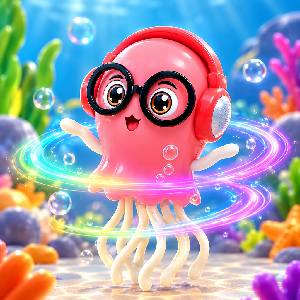 Cute Dancing Jellyfish – Musical Light-Up Toy with Auto Movement for Kids