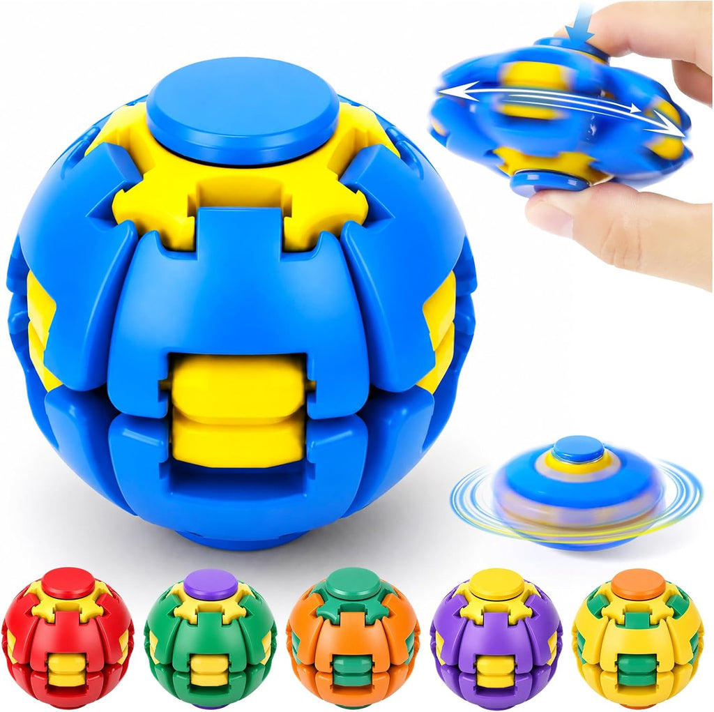 360° Press & Spin Fidget Ball – Stress Relief Desk Toy