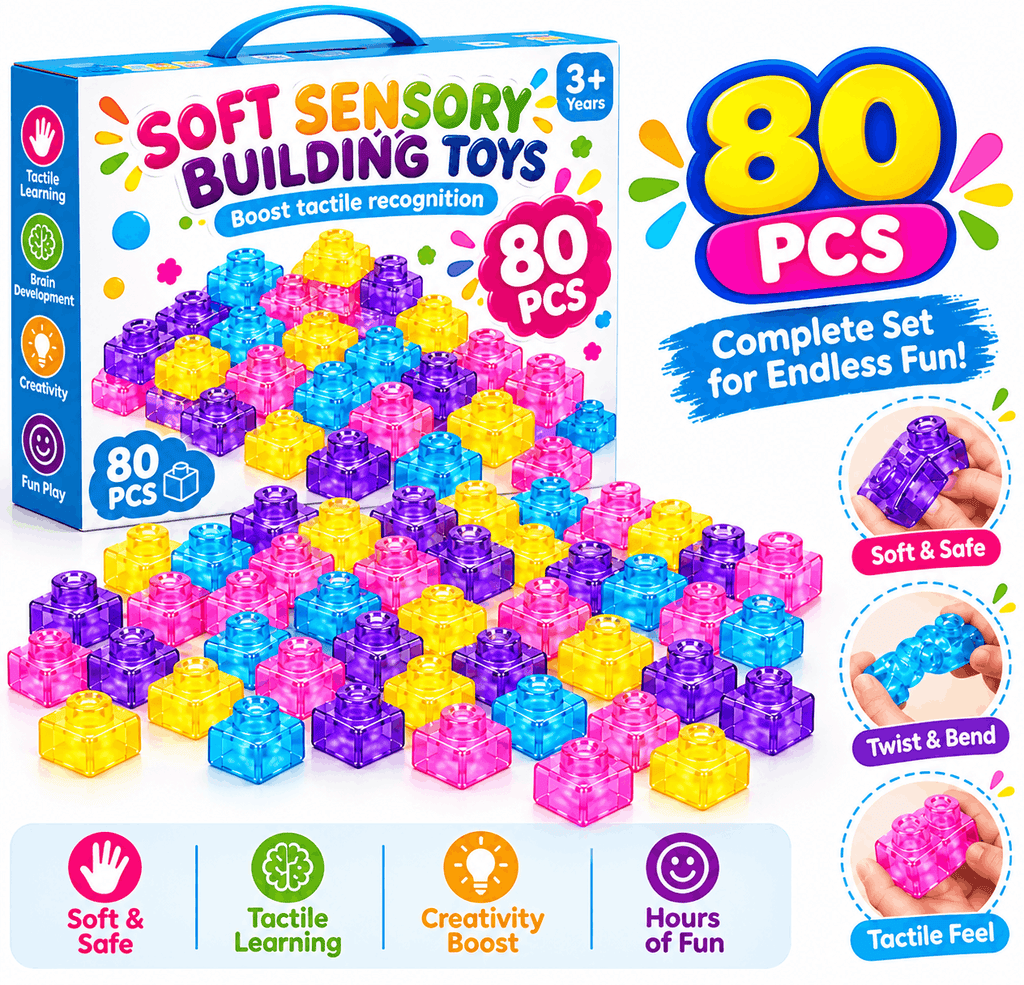 40 PCS Colorful Building Blocks for Kids – Creative Educational Construction Toy