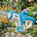 Electric Bubble Gun – Automatic Bubble Blaster for Kids (Blue & White)