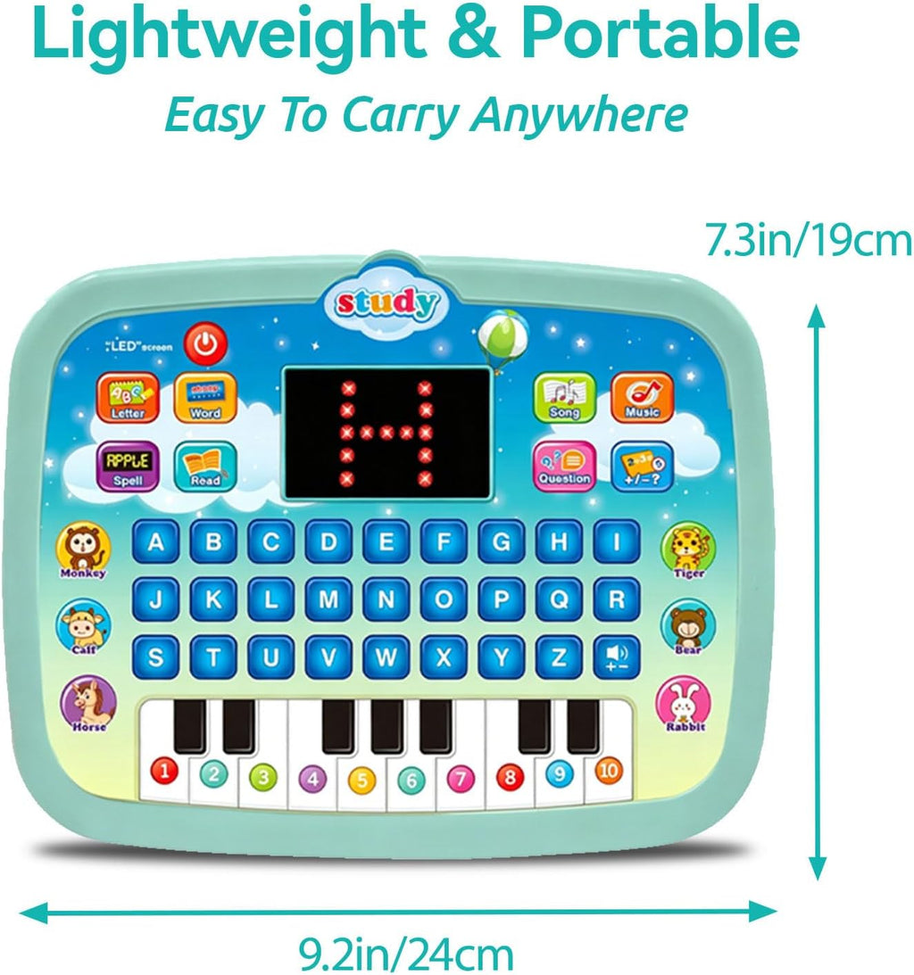 Kids Educational Computer Toy with LED Screen – ABC, 123, Music, Piano & Learning Games