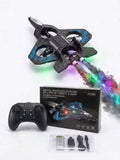 S1 Interstellar Fighter Plane RC Drone with LED Lights & 360° Stunts | Ages 14+