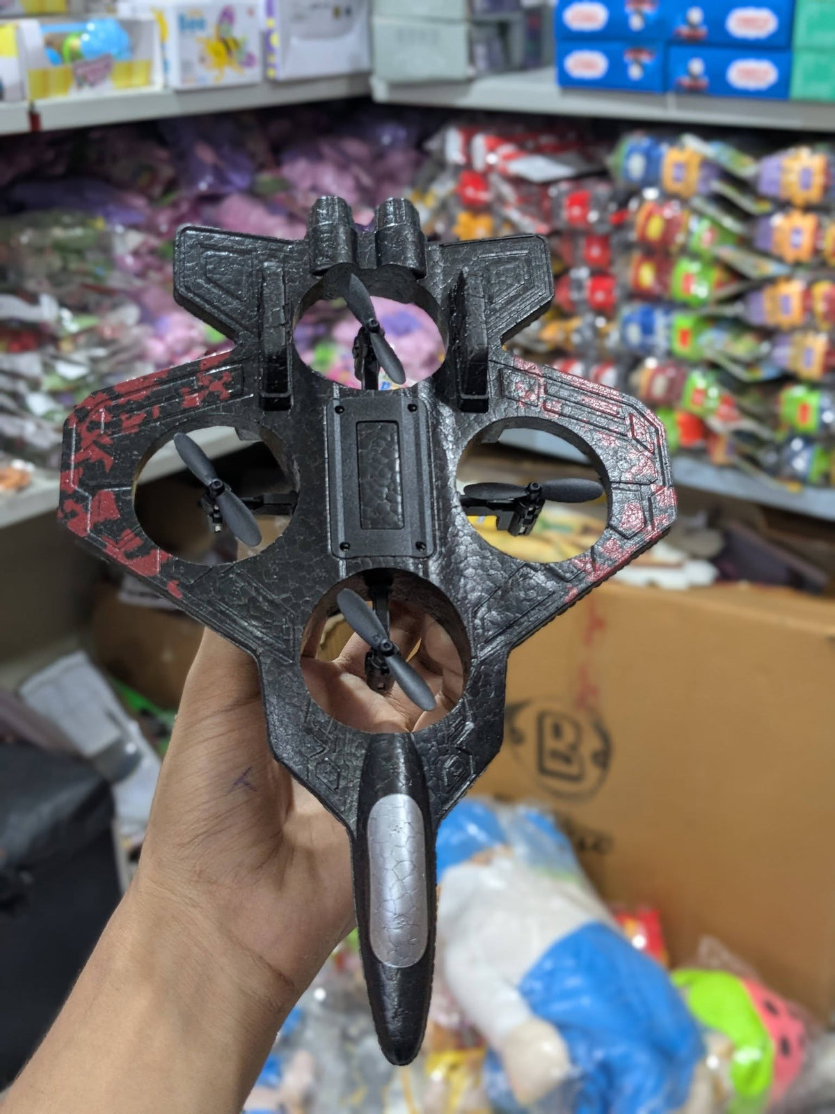 S1 Interstellar Fighter Plane RC Drone with LED Lights & 360° Stunts | Ages 14+