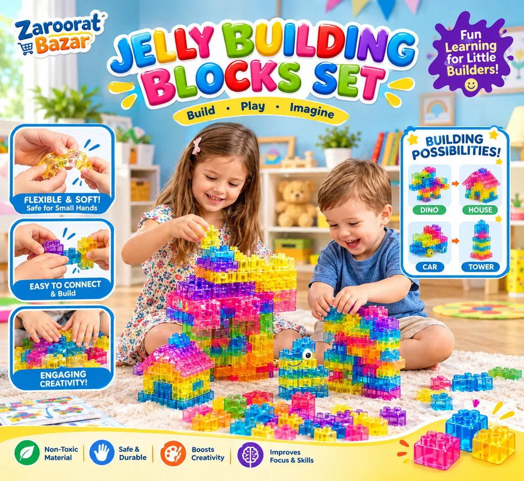 40 PCS Colorful Building Blocks for Kids – Creative Educational Construction Toy