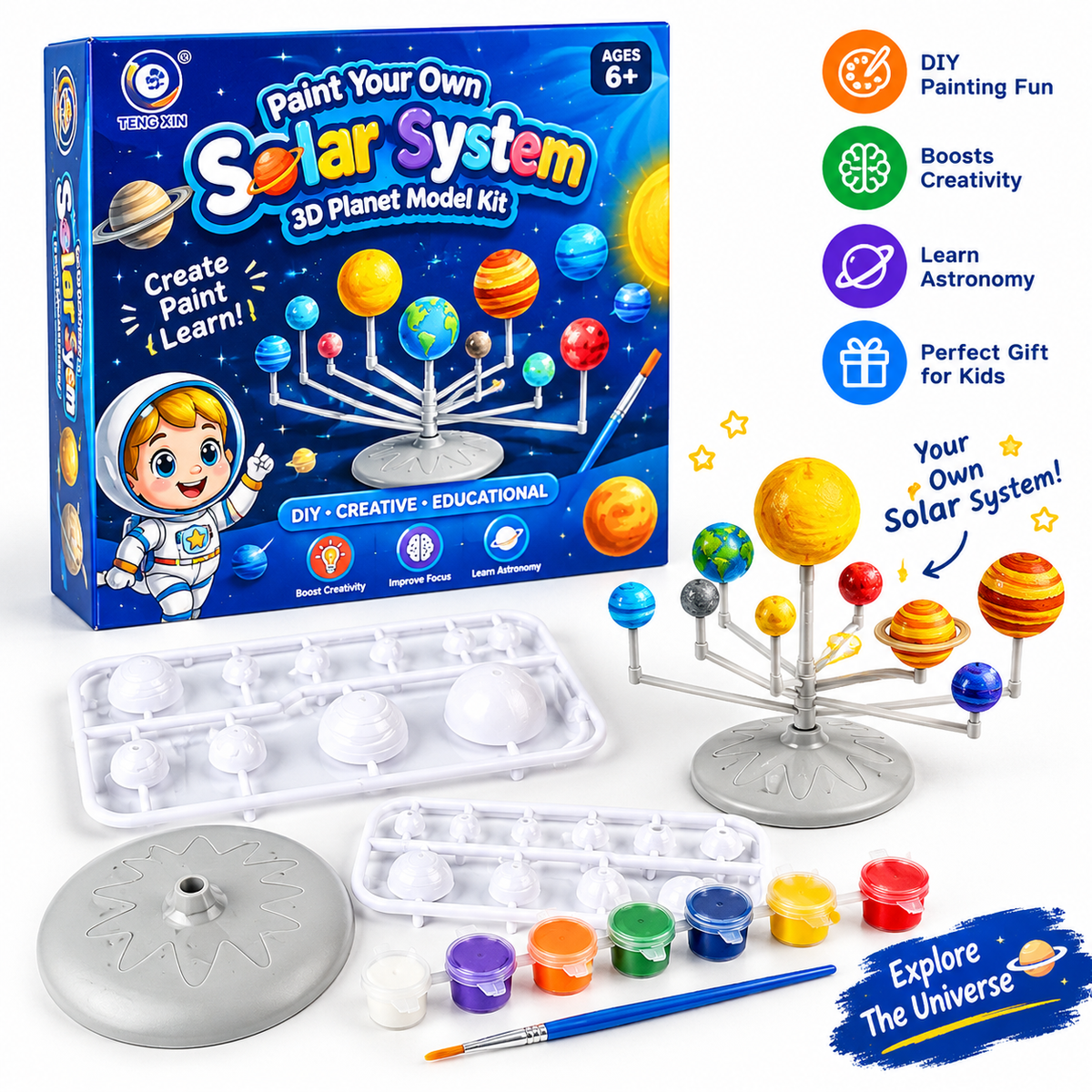 3D Solar System Planet Model | Educational Learning Toy for Kids