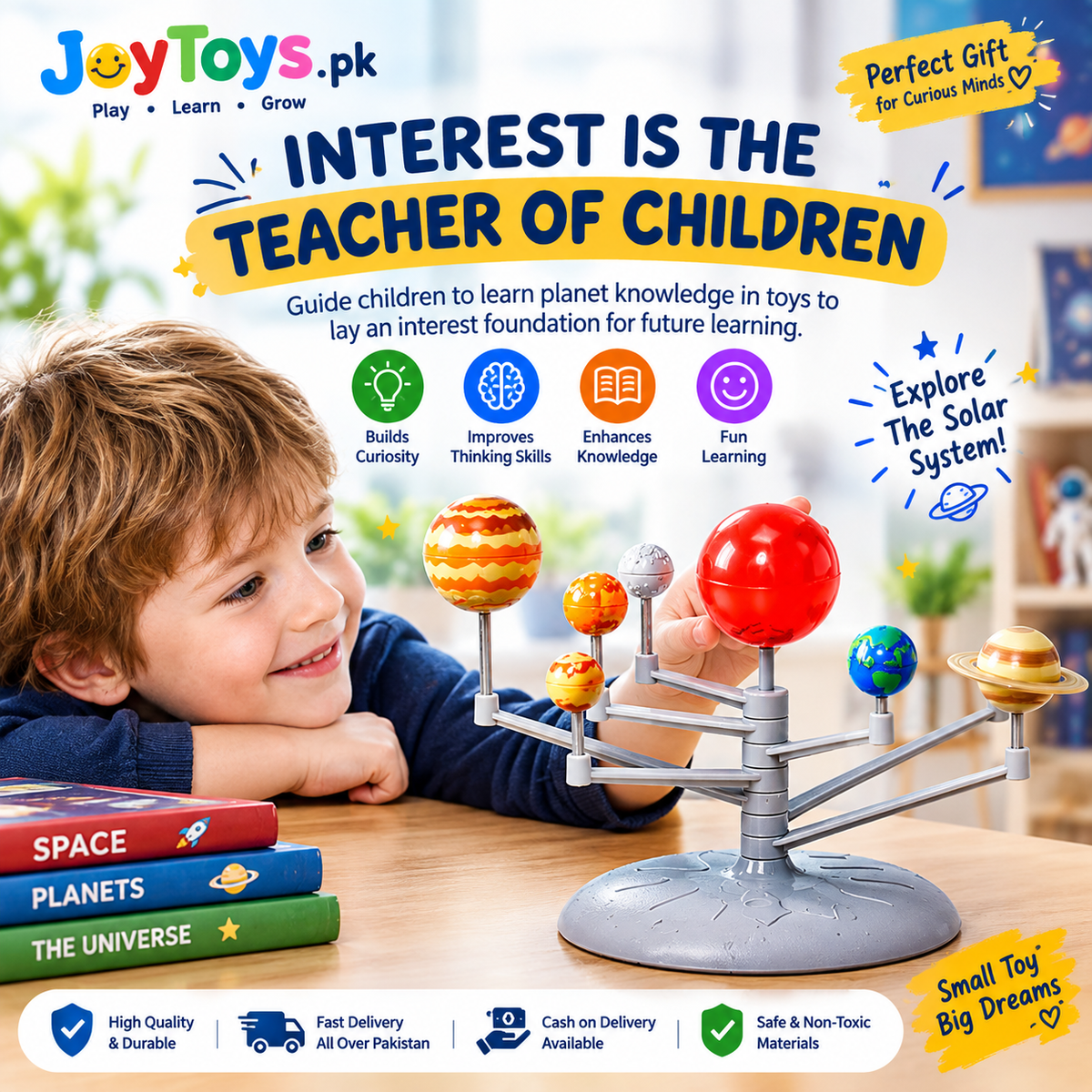 3D Solar System Planet Model | Educational Learning Toy for Kids