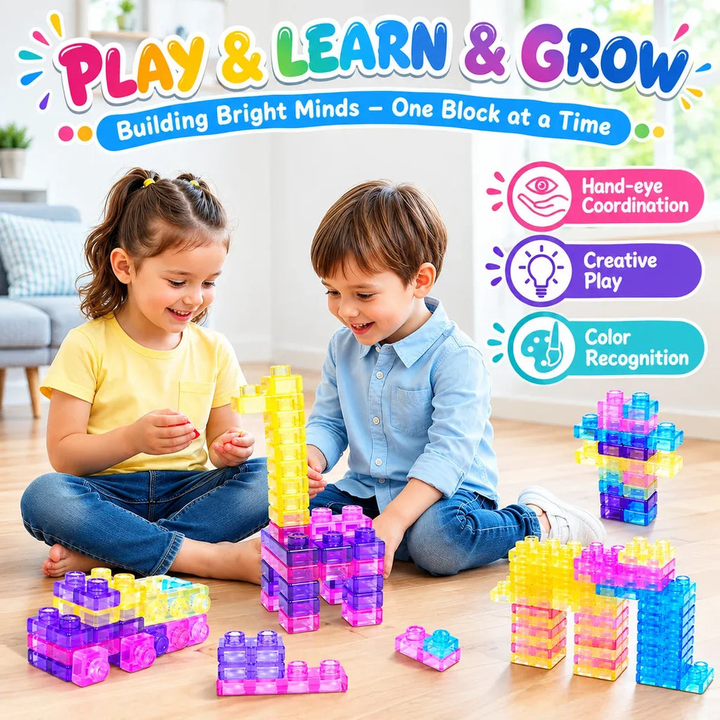 40 PCS Colorful Building Blocks for Kids – Creative Educational Construction Toy