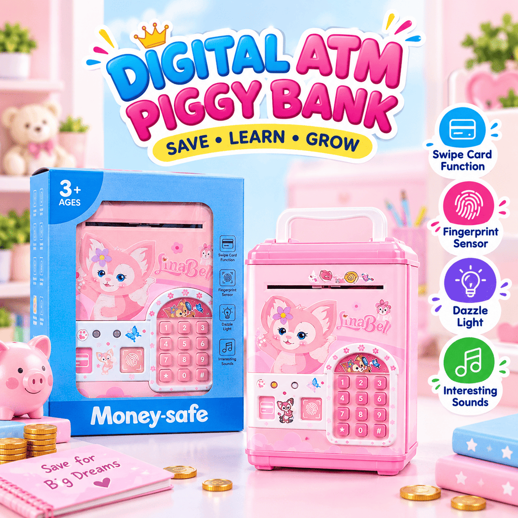 Digital ATM Piggy Bank for Kids | Electronic Money Saving Toy Pakistan