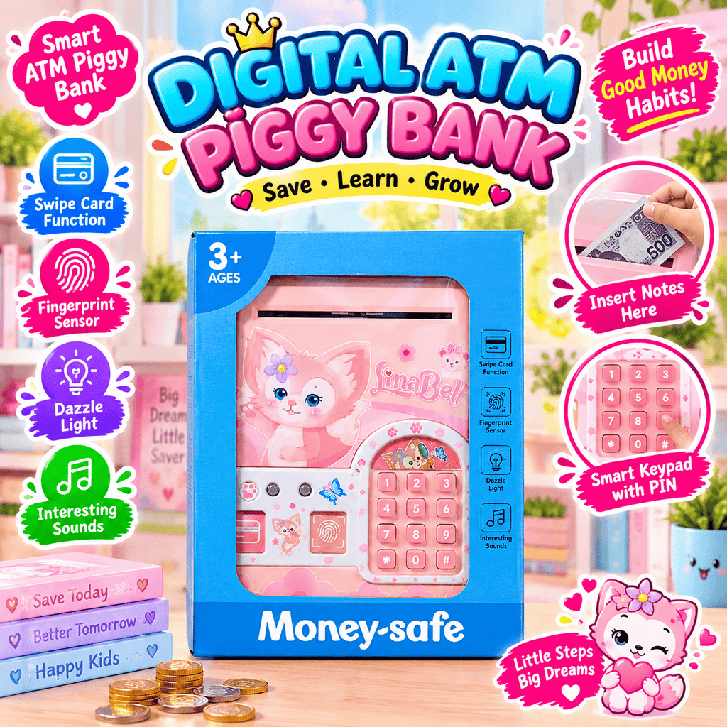 Digital ATM Piggy Bank for Kids | Electronic Money Saving Toy Pakistan