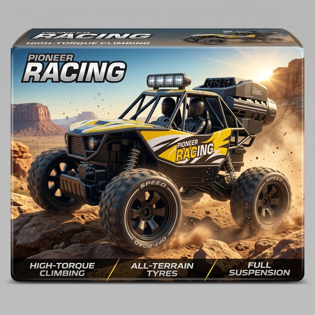 Pioneer Racing RC Off-Road Climbing Car – High Torque All-Terrain Remote Control Buggy