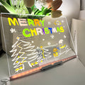 LED Message Board – Erasable Glow Sign with 7 Color Markers | Fun Room Décor for Home, Café & Gifting