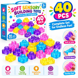 40 PCS Colorful Building Blocks for Kids – Creative Educational Construction Toy