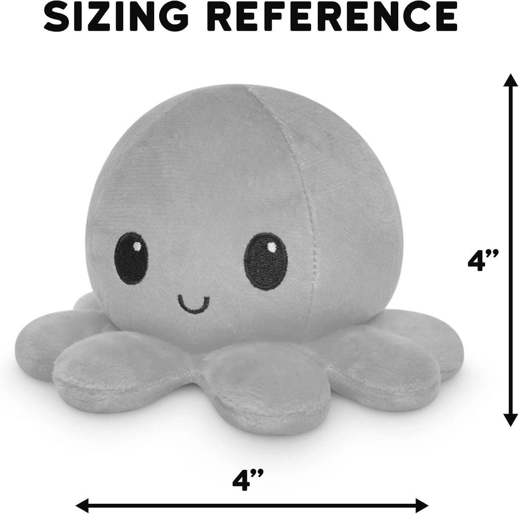 Reversible Flip Octopus Plush Toy – Mood Changer Soft Stuffed Toy for Kids | Double-Sided Octopus Plushie